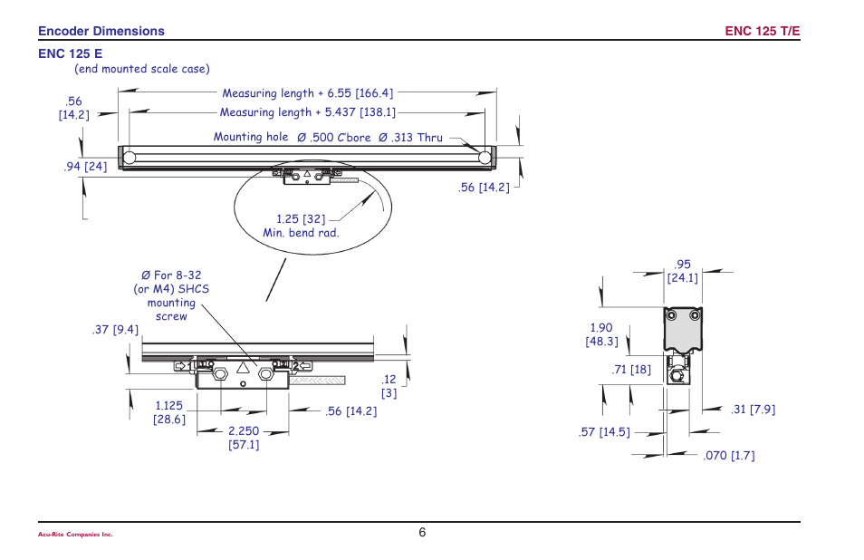 ACU-RITE ENC 125 T/E User Manual | Page 8 / 24