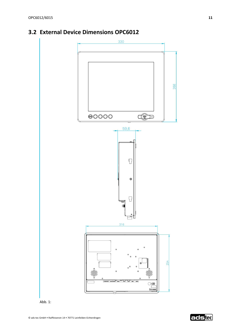 ADS-TEC OPC6012/6015 User Manual | Page 12 / 41