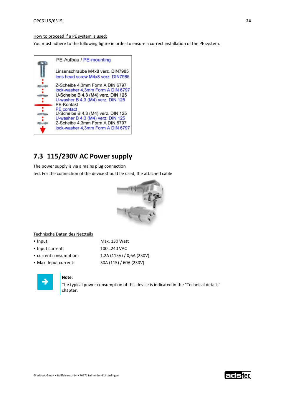 ADS-TEC OPC6115/6315 User Manual | Page 25 / 42