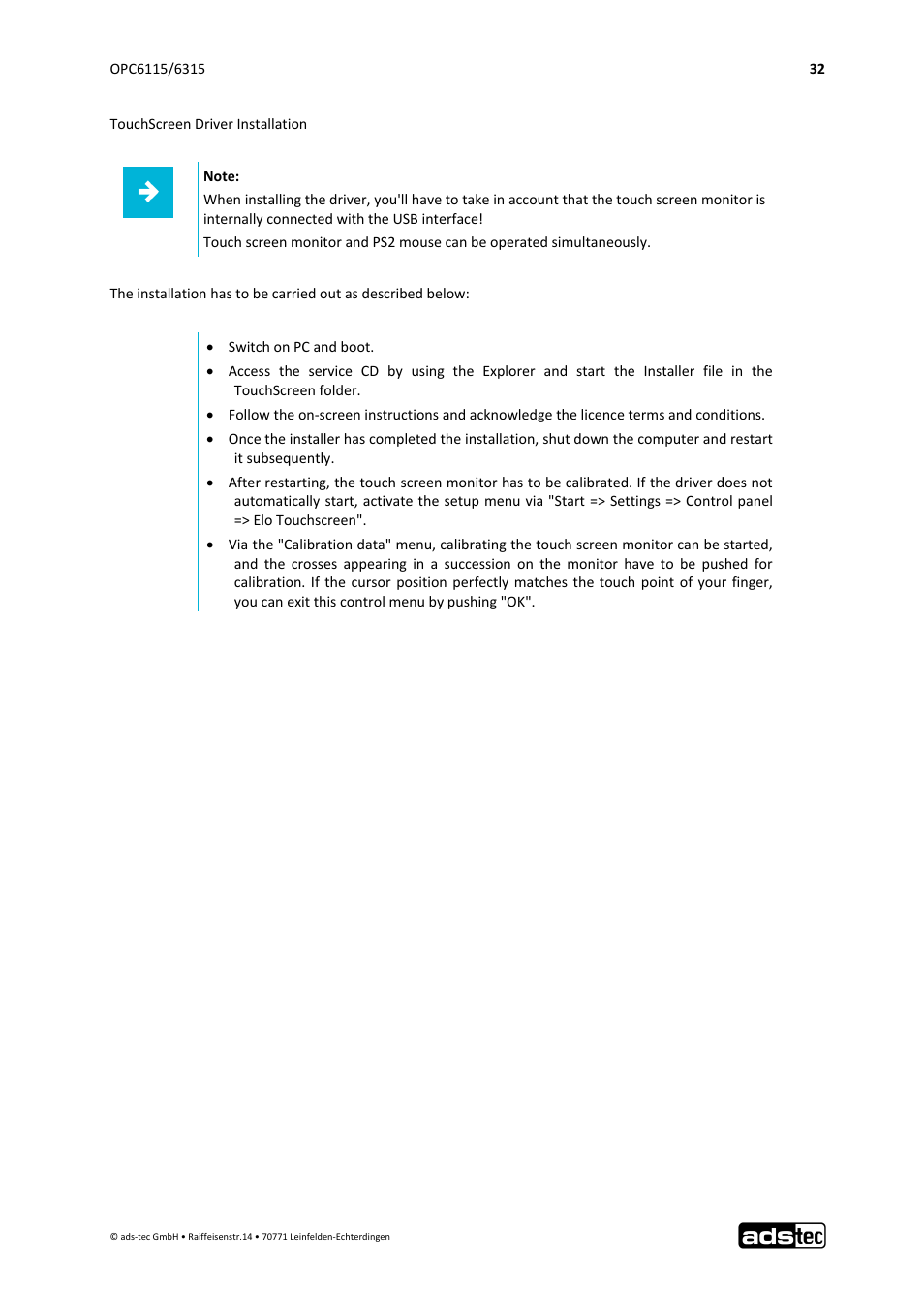 ADS-TEC OPC6115/6315 User Manual | Page 33 / 42