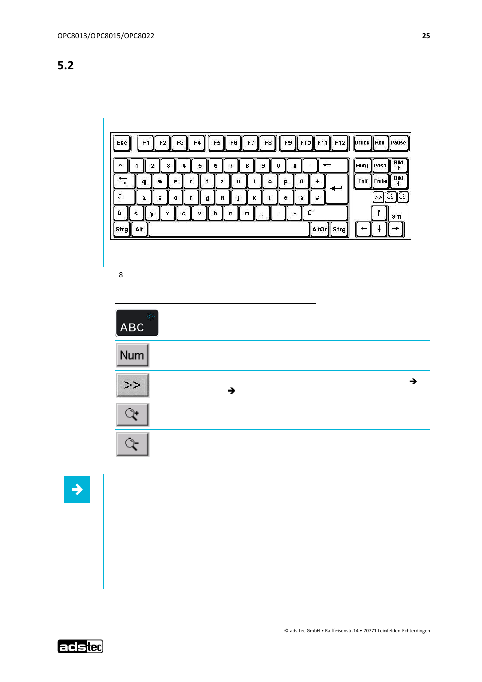2 soft keyboard | ADS-TEC OPC8013/8015/8022 User Manual | Page 26 / 52