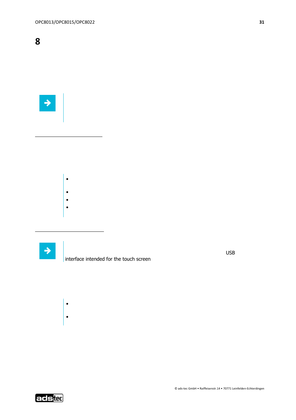 8 software & driver installation | ADS-TEC OPC8013/8015/8022 User Manual | Page 32 / 52