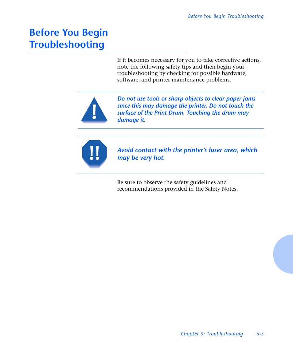 Before you begin troubleshooting, Before you begin troubleshooting -3 | Xerox N3225 User Manual | Page 117 / 169