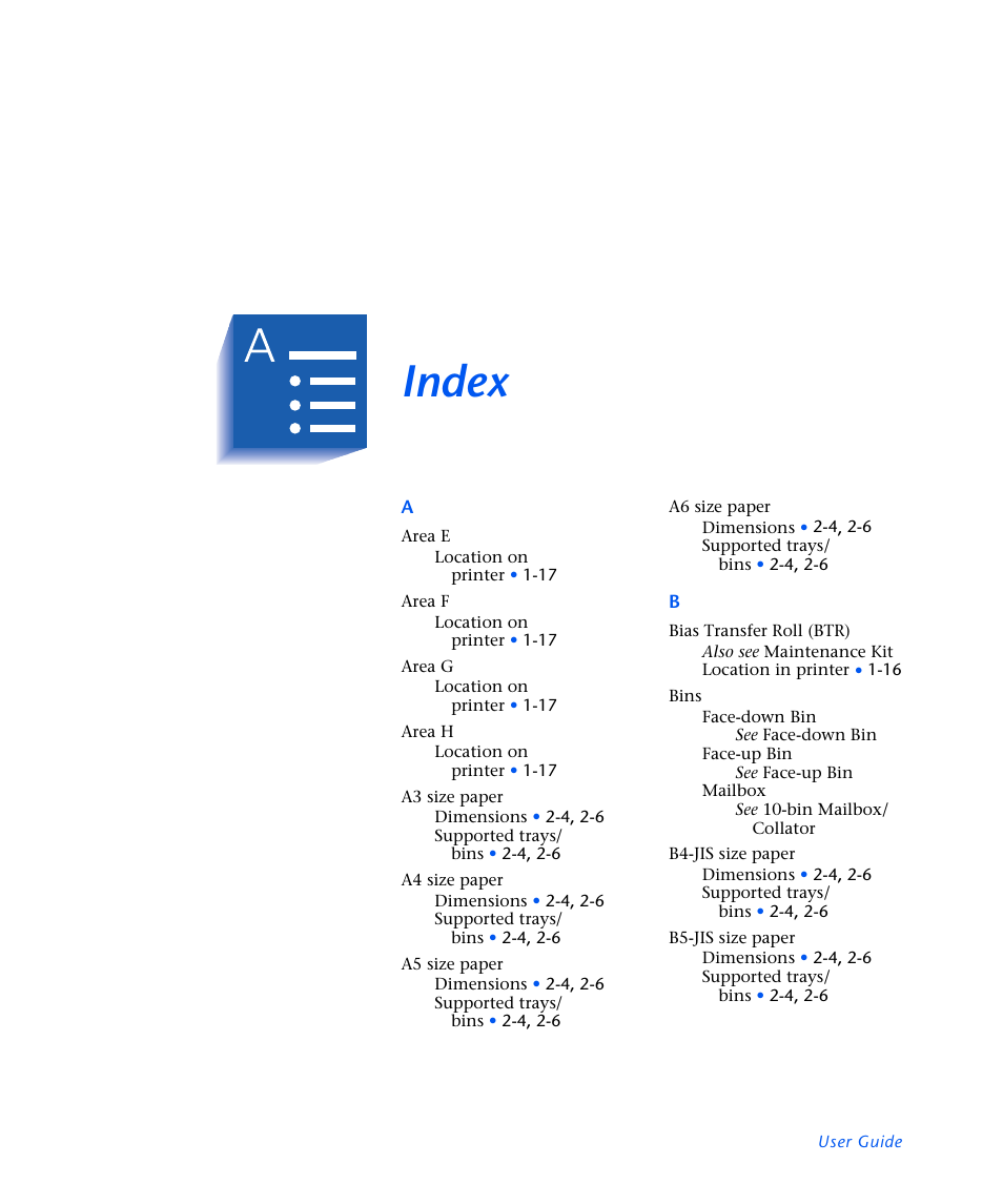 Index | Xerox N3225 User Manual | Page 165 / 169