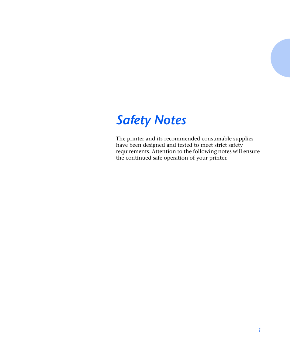 Safety notes | Xerox N3225 User Manual | Page 7 / 169