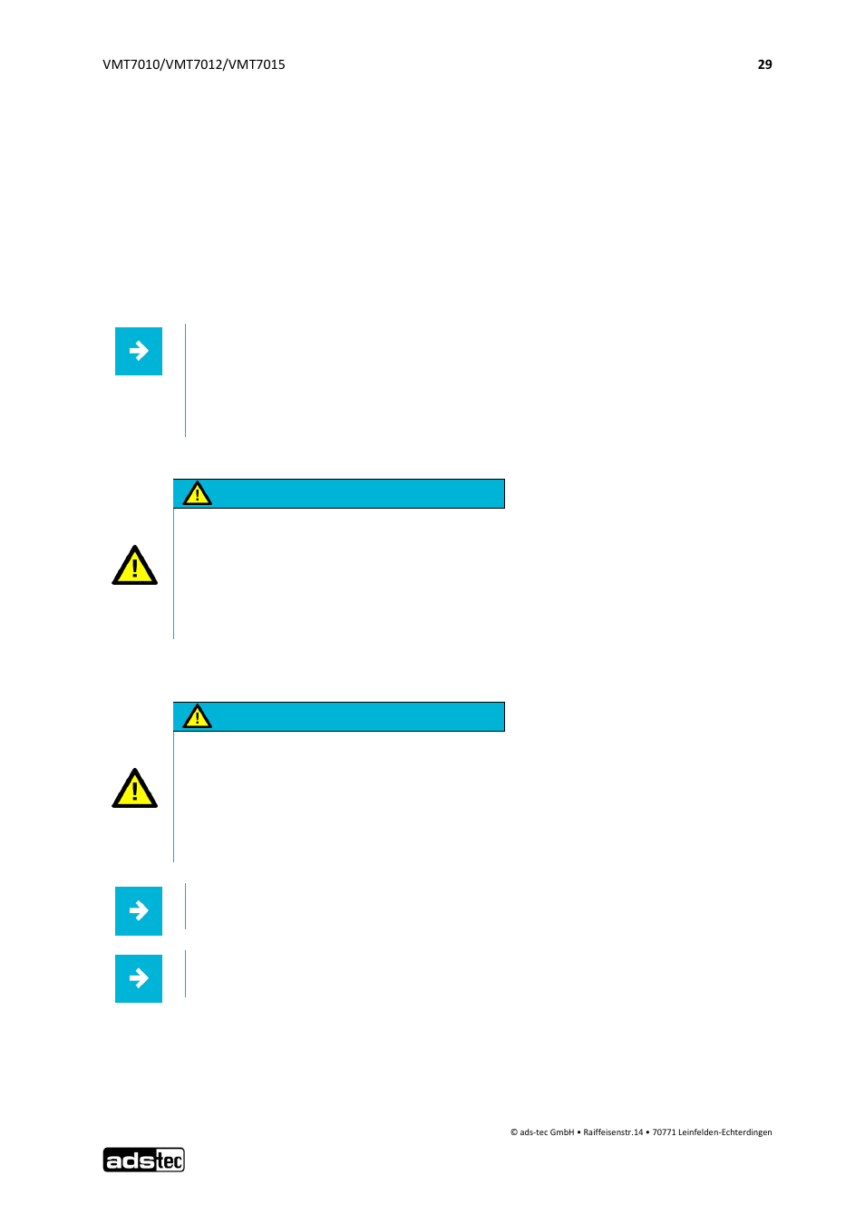 Release contact (ign), 1 release contact (ign), Attention | ADS-TEC VMT7010/7012/7015 User Manual | Page 30 / 52