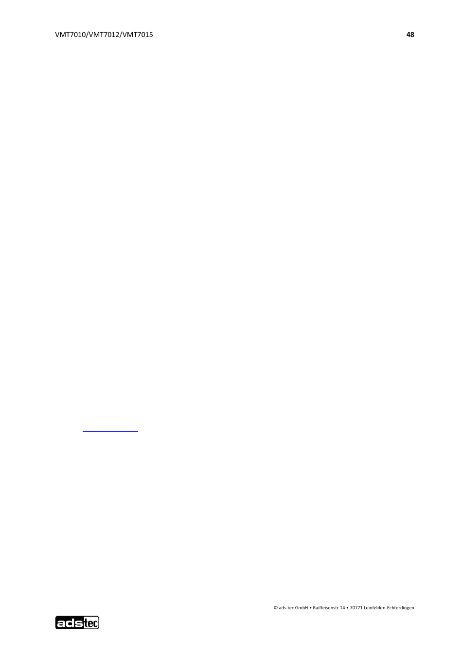 Service & support, Ads-tec support, Company address | 10 service & support, 1 ads-tec support, 2 company address | ADS-TEC VMT7010/7012/7015 User Manual | Page 49 / 52