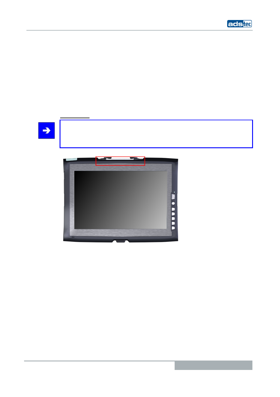 2 readiness for operation checks, 3 touchscreen, Eadiness for | Peration, Hecks, Ouchscreen, Tablet pcs tt13 | ADS-TEC TT13 User Manual User Manual | Page 13 / 88