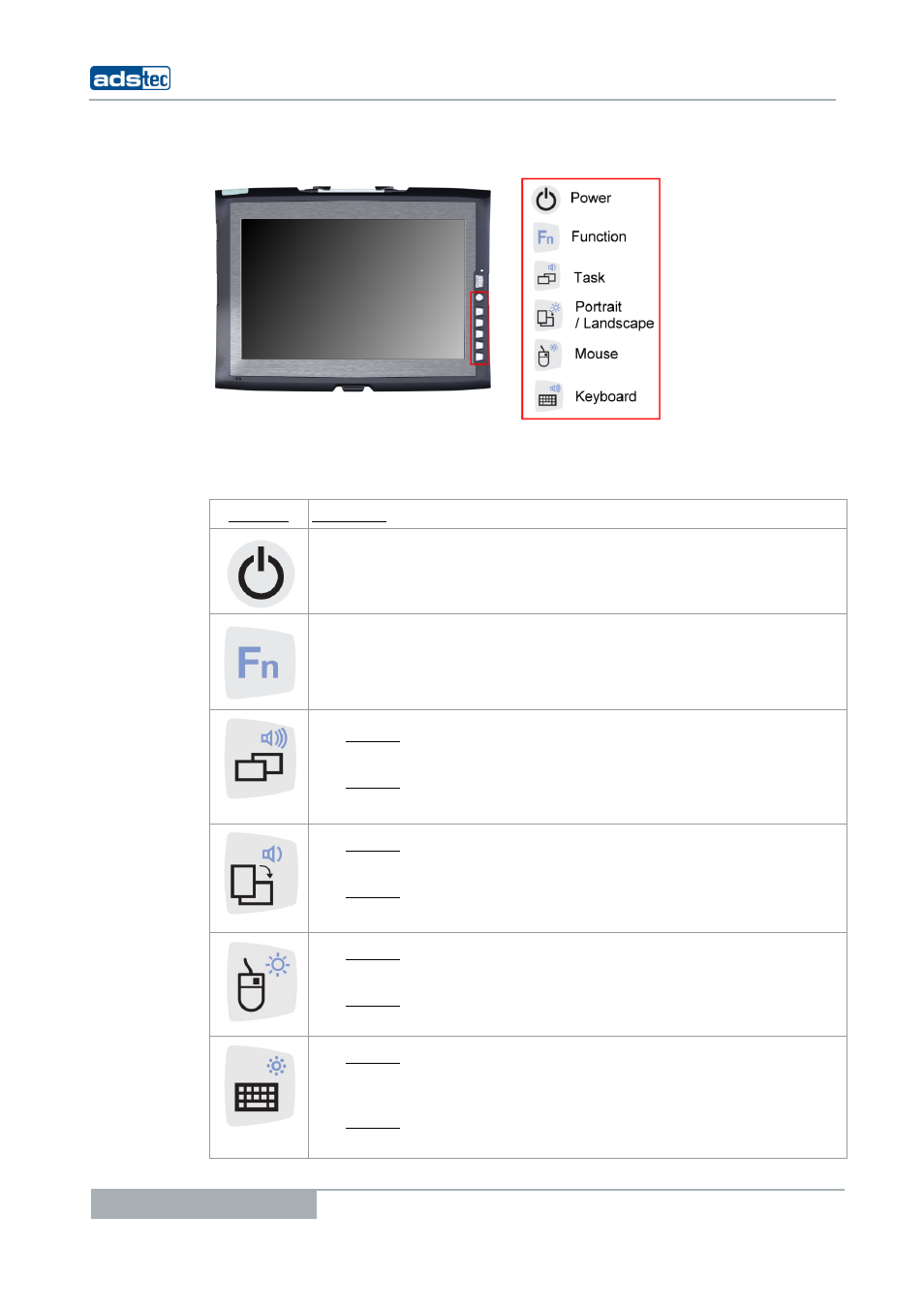 2 front control keys, Ront control keys | ADS-TEC TT13 User Manual User Manual | Page 16 / 88