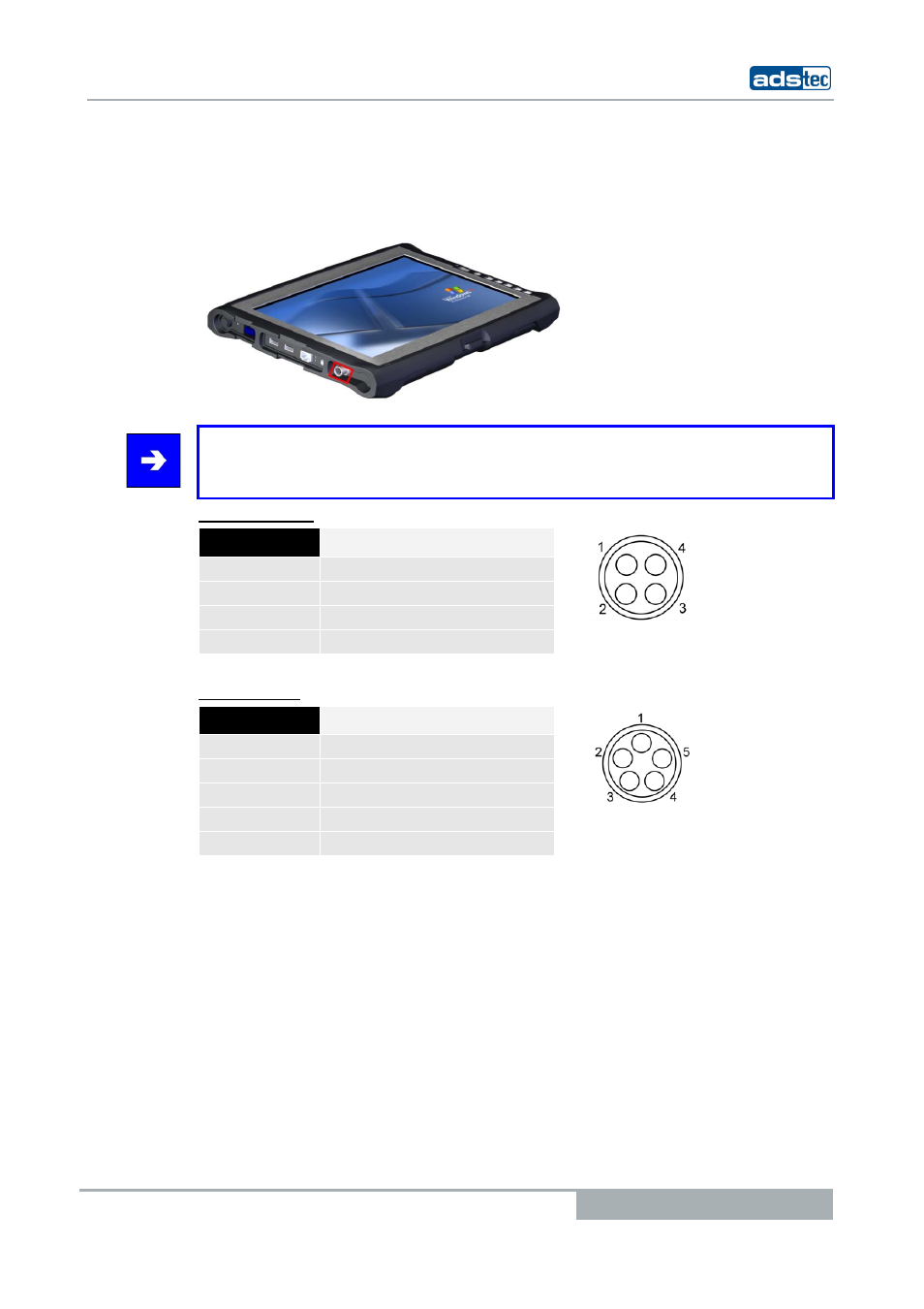 4 odu-interface (optional), Odu-i, Nterface | Optional, Tablet pcs tt13 | ADS-TEC TT13 User Manual User Manual | Page 21 / 88