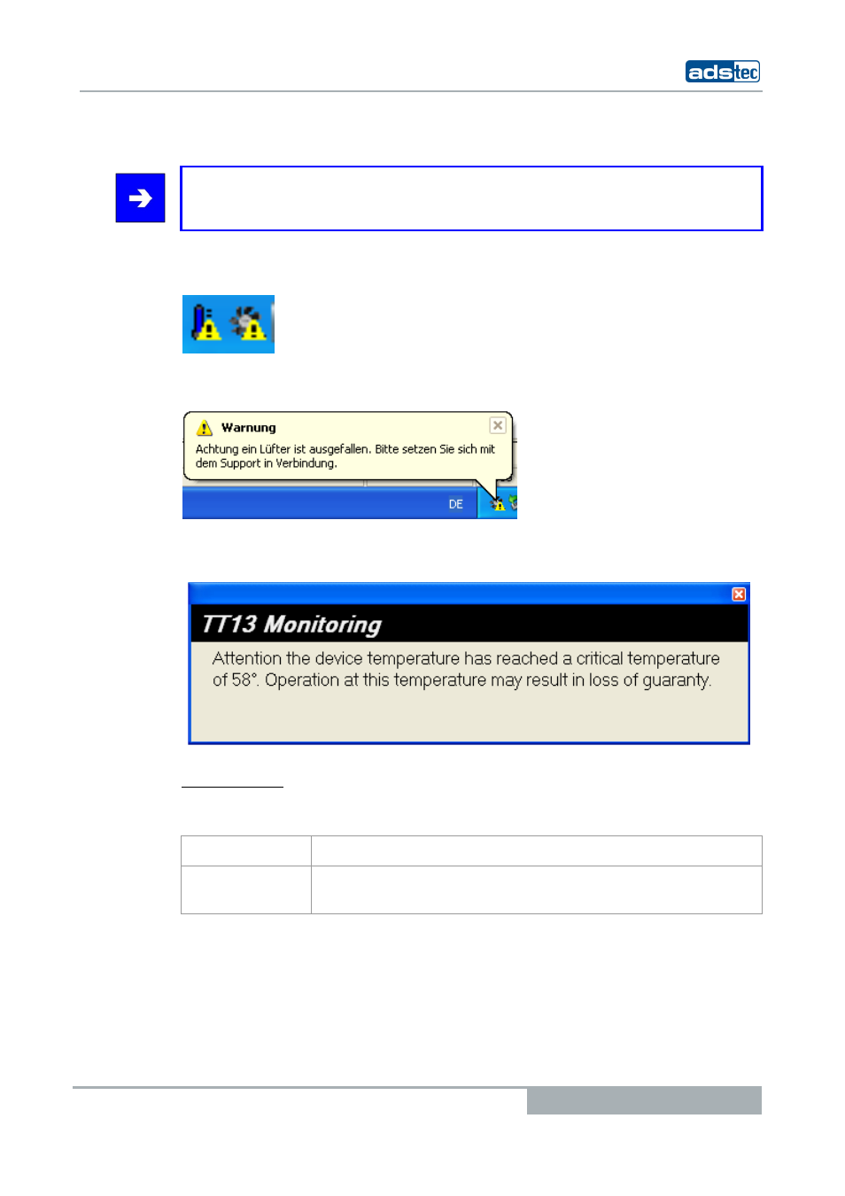 5 tt13 monitoring, Tt13, Onitoring | ADS-TEC TT13 User Manual User Manual | Page 37 / 88