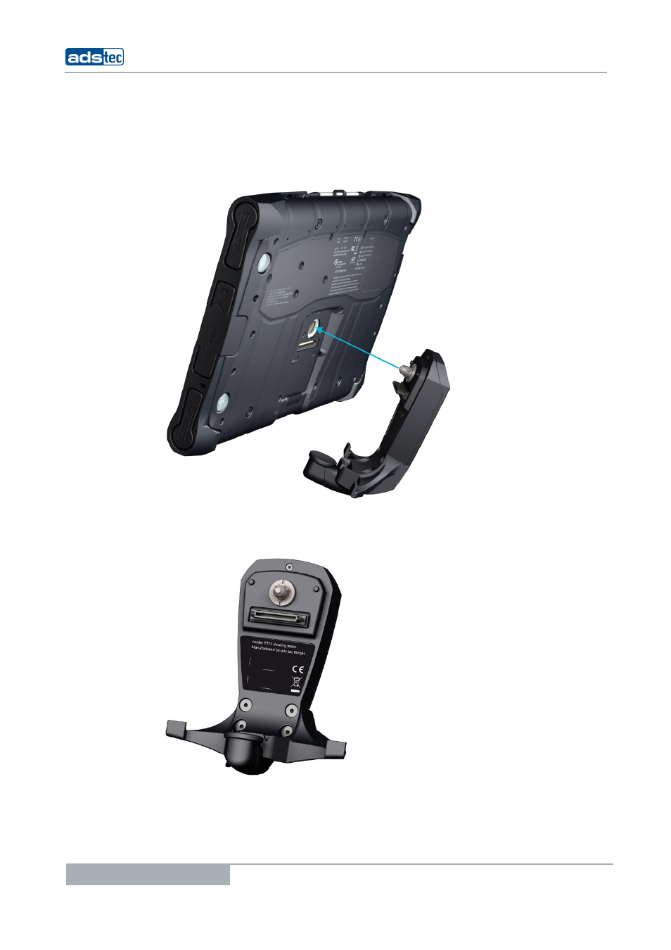 8 tt13 mechanical docking adapter, Tt13, Echanical | Ocking, Dapter | ADS-TEC TT13 User Manual User Manual | Page 74 / 88