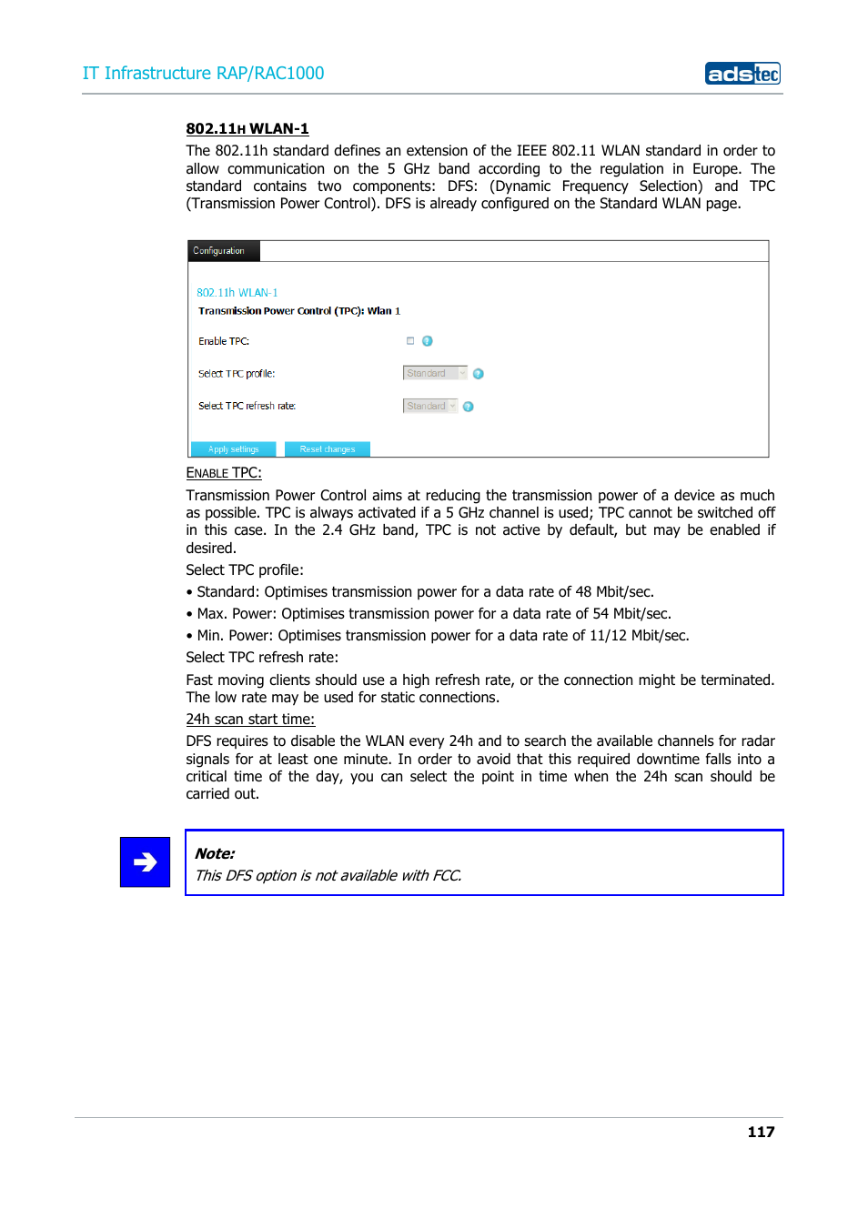It infrastructure rap/rac1000 | ADS-TEC RAP/RAC1000 User Manual User Manual | Page 117 / 215