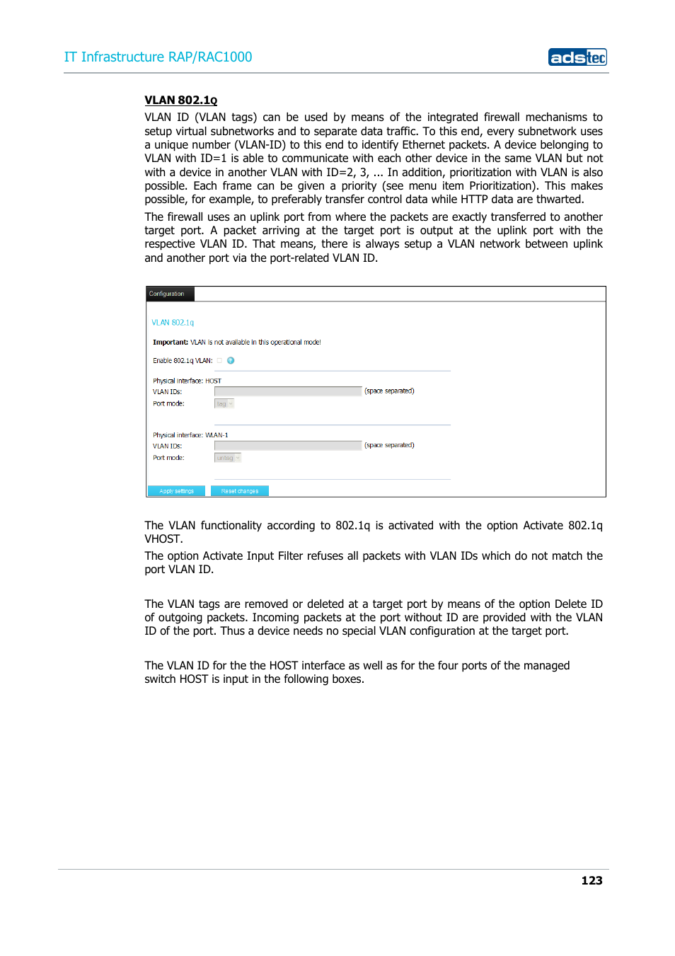 It infrastructure rap/rac1000 | ADS-TEC RAP/RAC1000 User Manual User Manual | Page 123 / 215