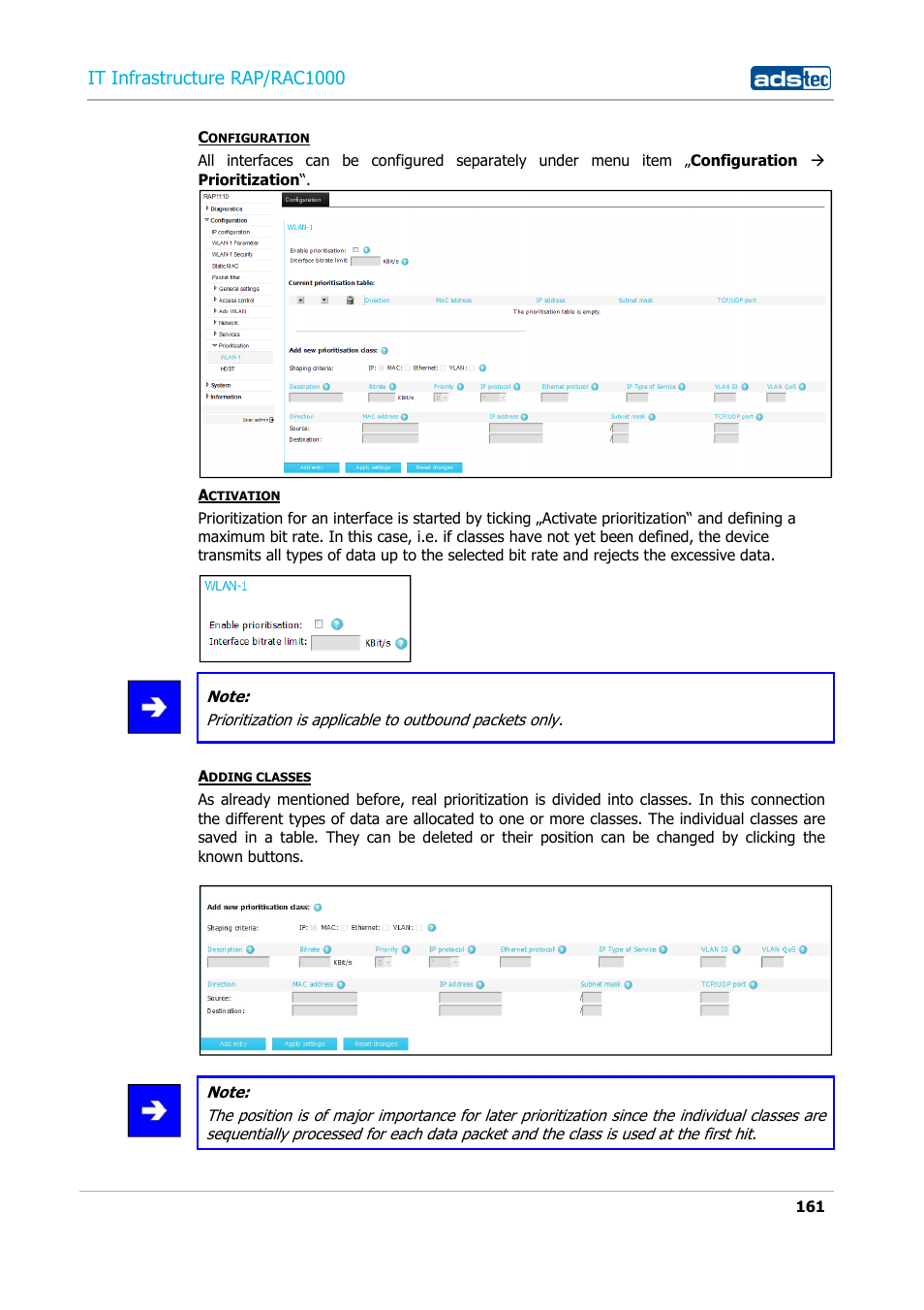 It infrastructure rap/rac1000 | ADS-TEC RAP/RAC1000 User Manual User Manual | Page 161 / 215