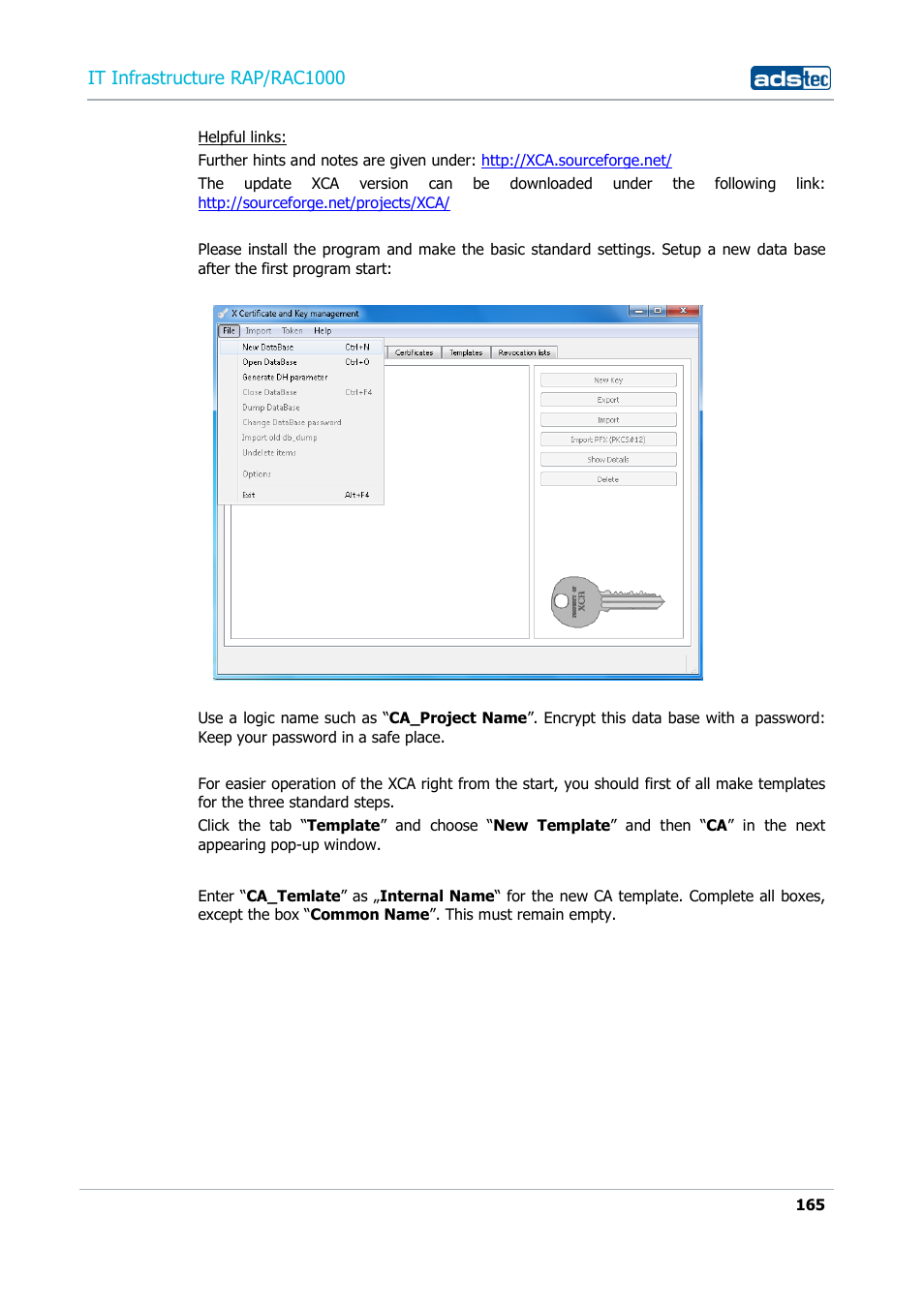 It infrastructure rap/rac1000 | ADS-TEC RAP/RAC1000 User Manual User Manual | Page 165 / 215