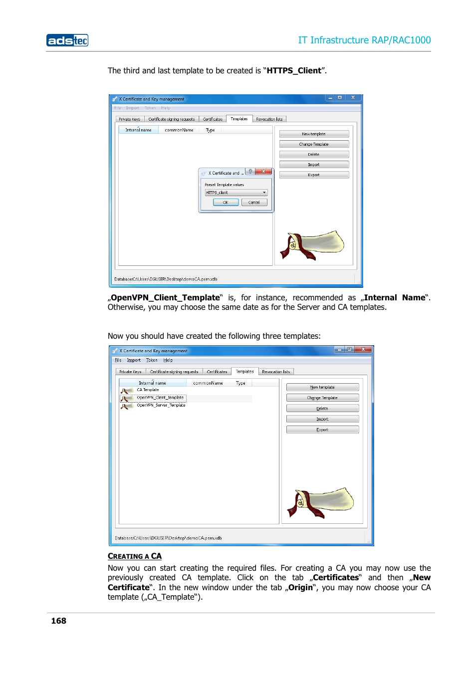 It infrastructure rap/rac1000 | ADS-TEC RAP/RAC1000 User Manual User Manual | Page 168 / 215