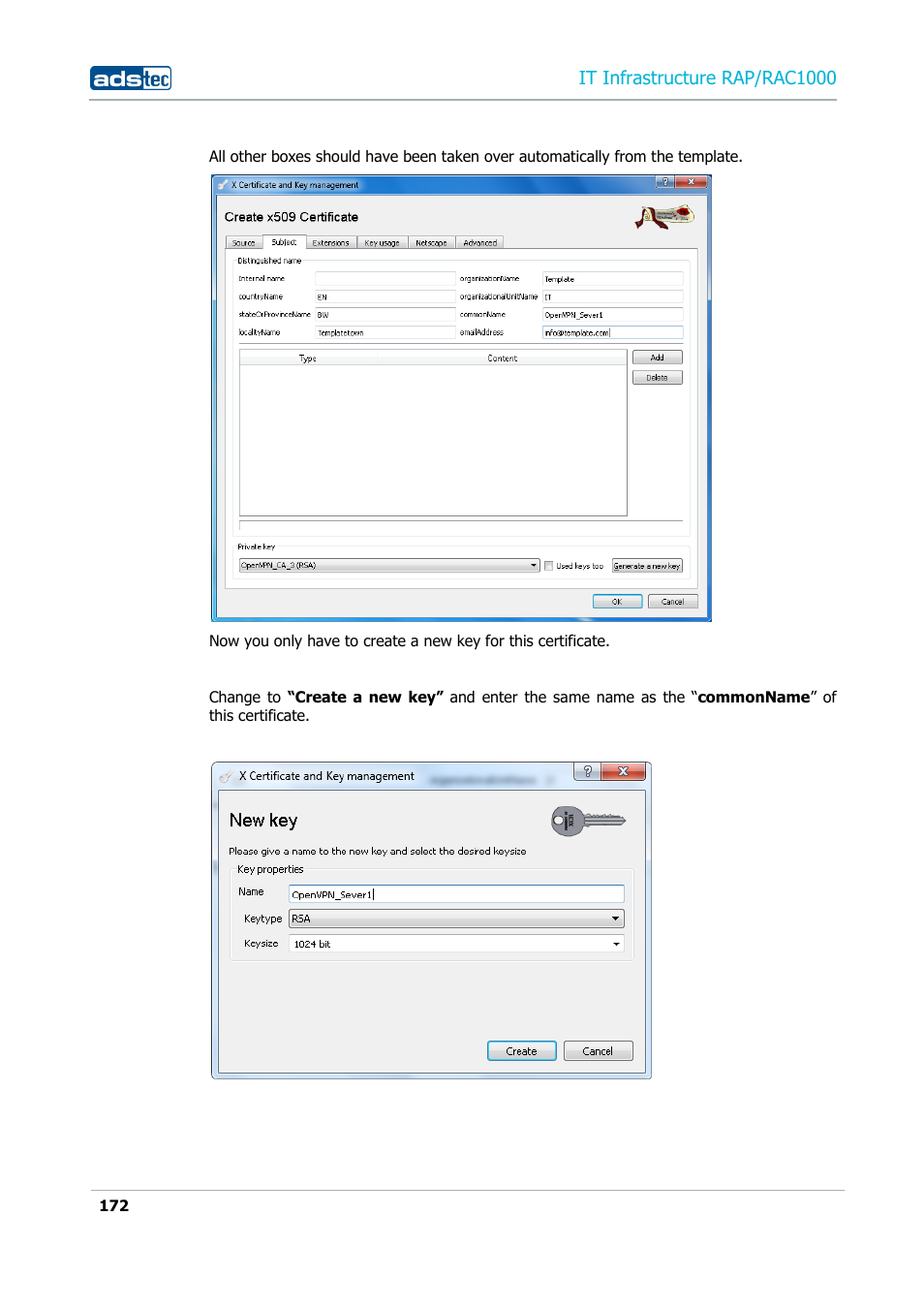 It infrastructure rap/rac1000 | ADS-TEC RAP/RAC1000 User Manual User Manual | Page 172 / 215