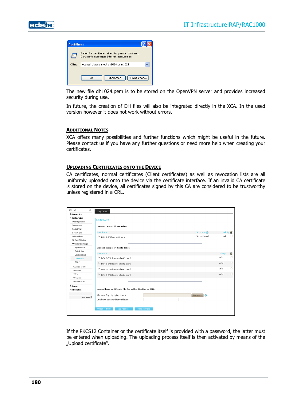 It infrastructure rap/rac1000 | ADS-TEC RAP/RAC1000 User Manual User Manual | Page 180 / 215