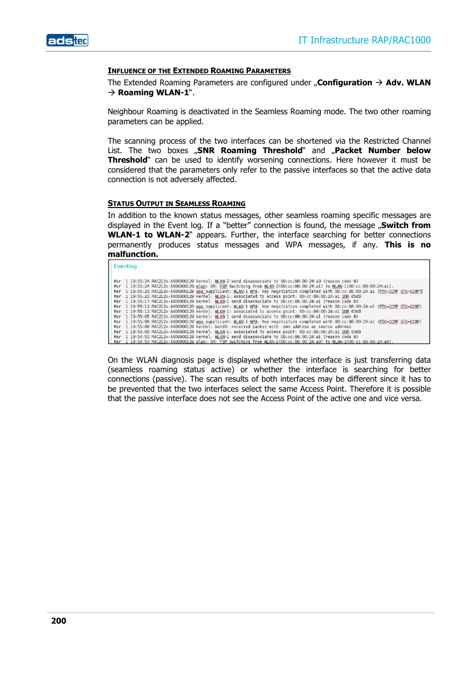 It infrastructure rap/rac1000 | ADS-TEC RAP/RAC1000 User Manual User Manual | Page 200 / 215