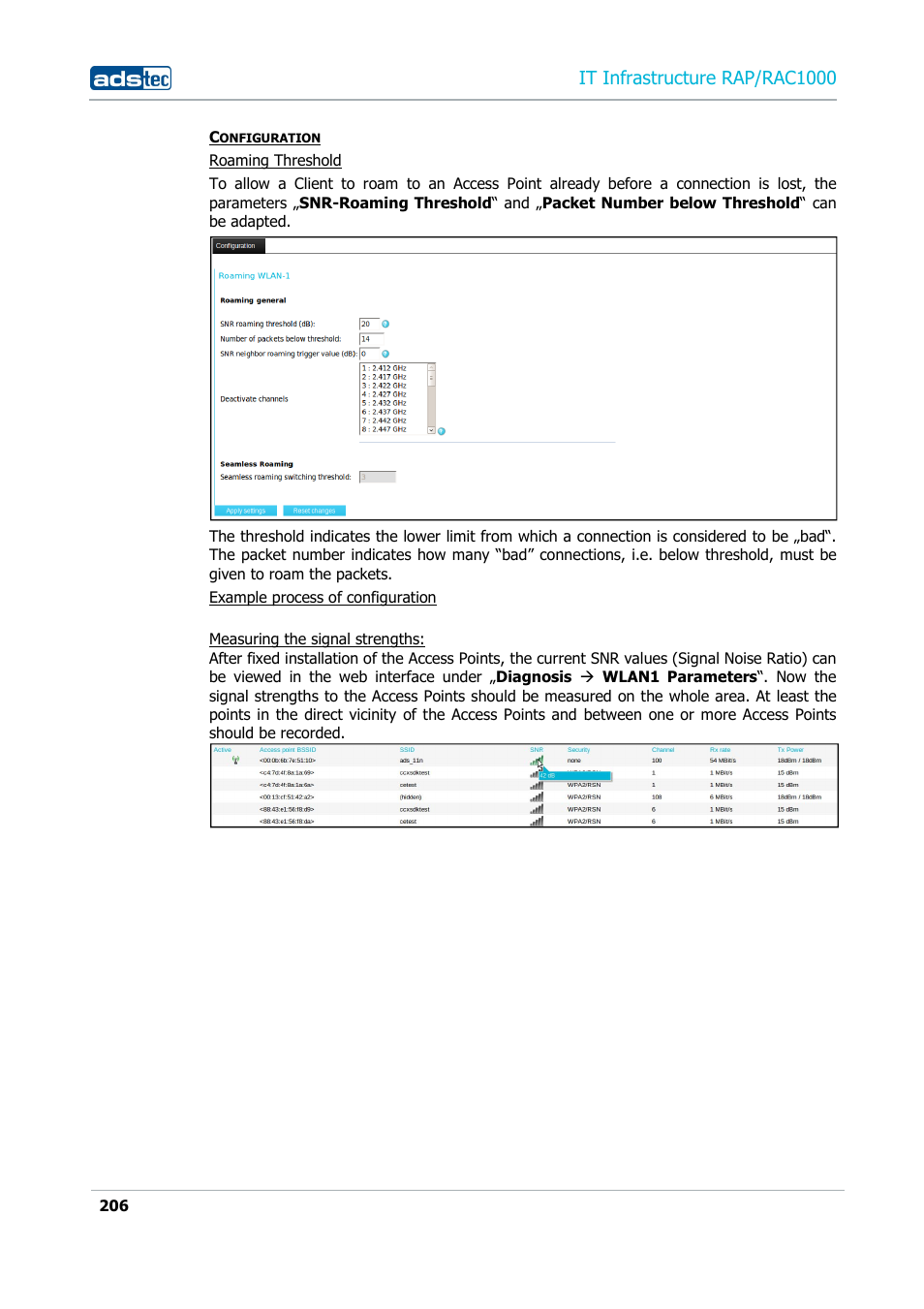 It infrastructure rap/rac1000 | ADS-TEC RAP/RAC1000 User Manual User Manual | Page 206 / 215