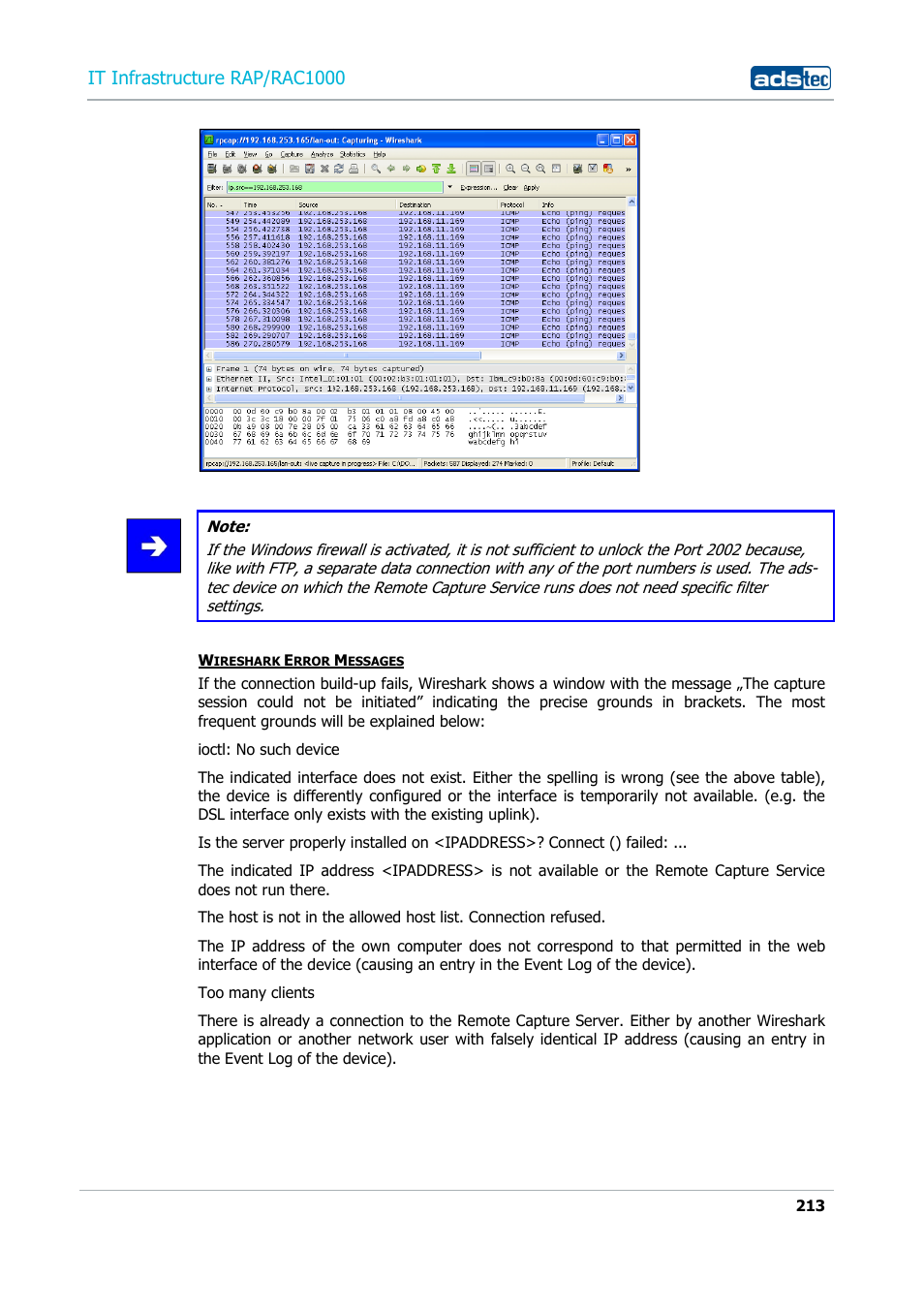 It infrastructure rap/rac100 | ADS-TEC RAP/RAC1000 User Manual User Manual | Page 213 / 215