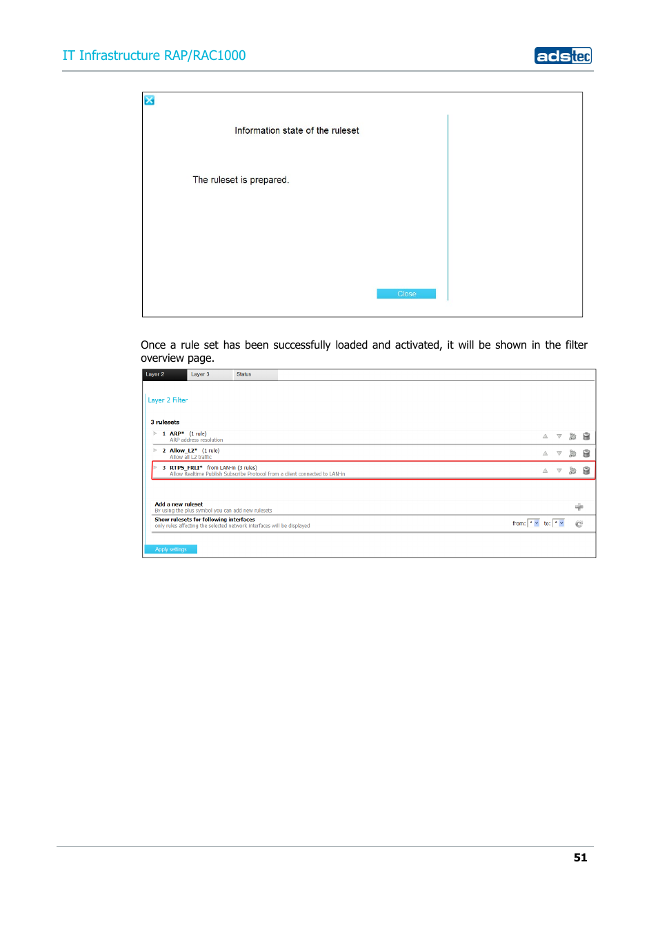 It infrastructure rap/rac1000 | ADS-TEC RAP/RAC1000 User Manual User Manual | Page 51 / 215
