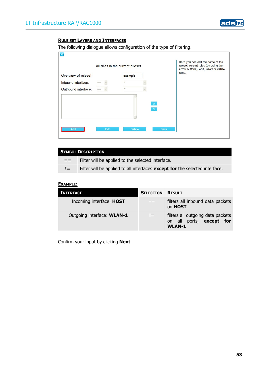 It infrastructure rap/rac1000 | ADS-TEC RAP/RAC1000 User Manual User Manual | Page 53 / 215