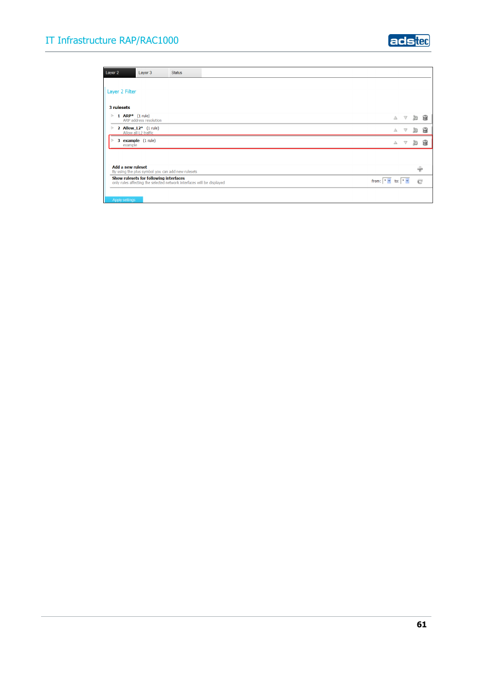 It infrastructure rap/rac1000 | ADS-TEC RAP/RAC1000 User Manual User Manual | Page 61 / 215