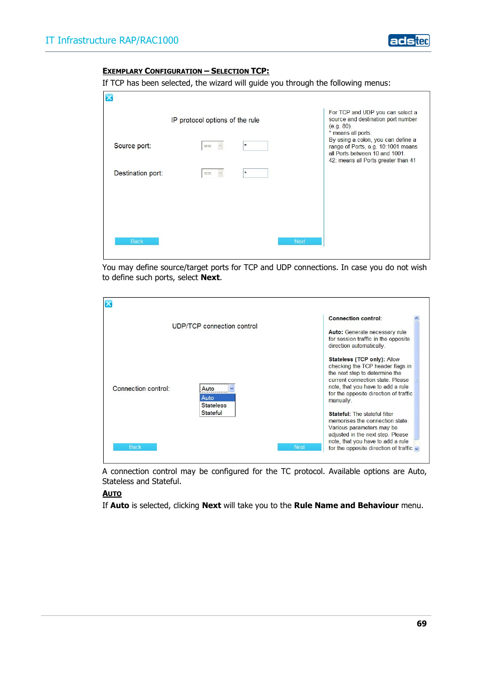 It infrastructure rap/rac1000 | ADS-TEC RAP/RAC1000 User Manual User Manual | Page 69 / 215