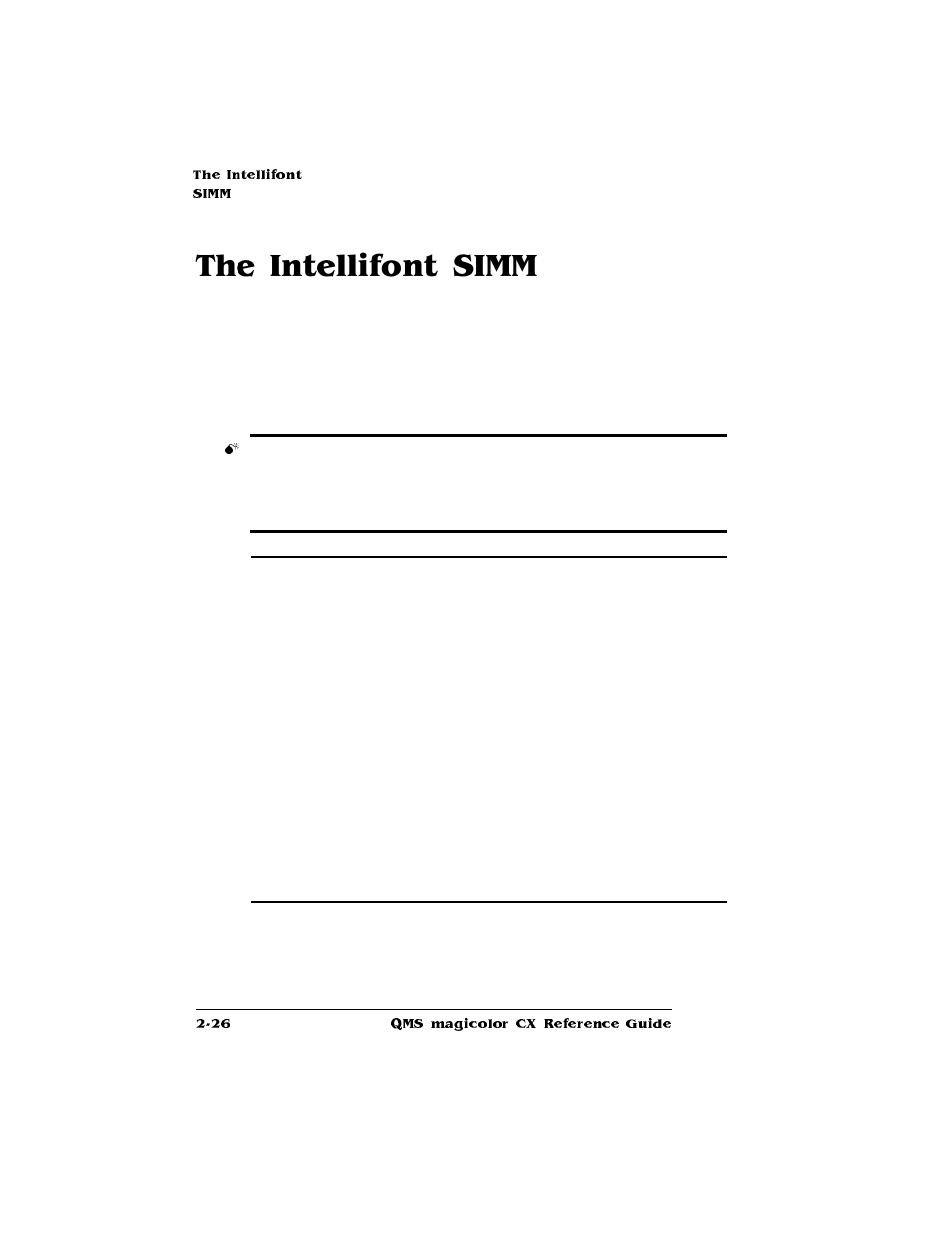 The intellifont simm | Konica Minolta QMS magicolor CX Reference User Manual | Page 100 / 202