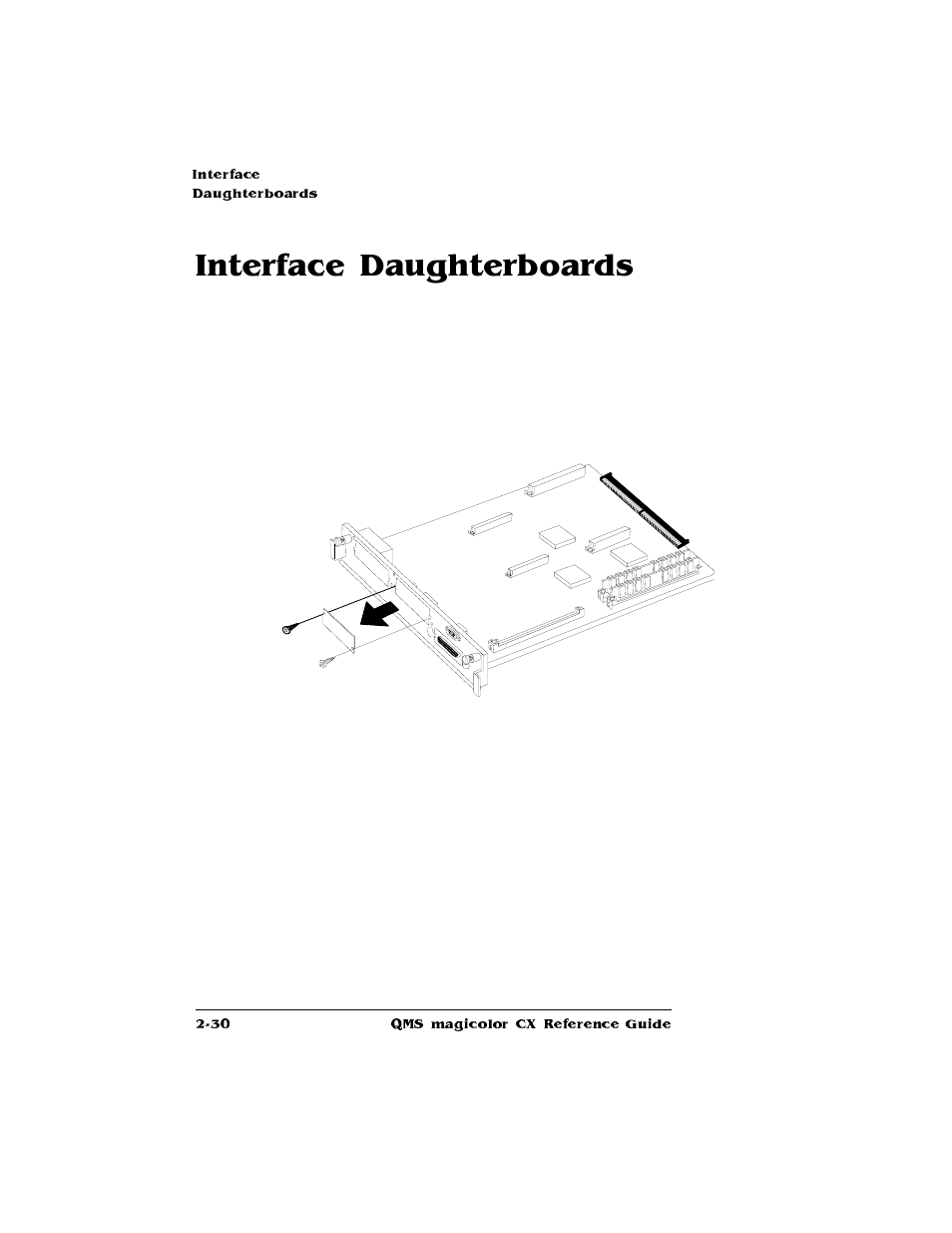 Interface daughterboards | Konica Minolta QMS magicolor CX Reference User Manual | Page 104 / 202