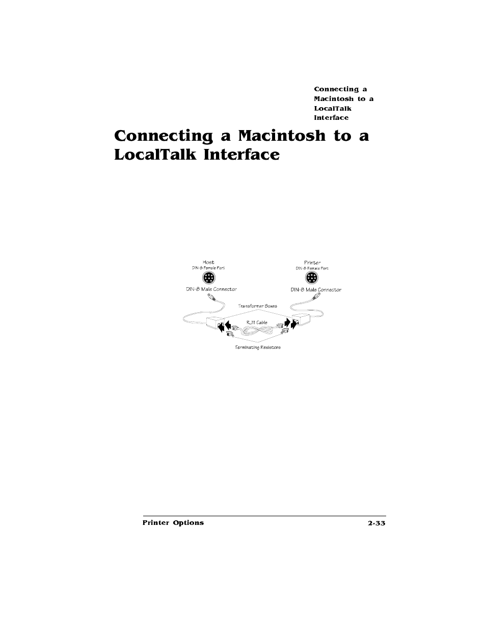 Connecting a macintosh to a localtalk interface | Konica Minolta QMS magicolor CX Reference User Manual | Page 107 / 202