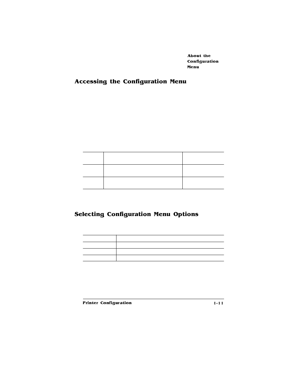 Accessing the configuration menu, Selecting configuration menu options | Konica Minolta QMS magicolor CX Reference User Manual | Page 19 / 202