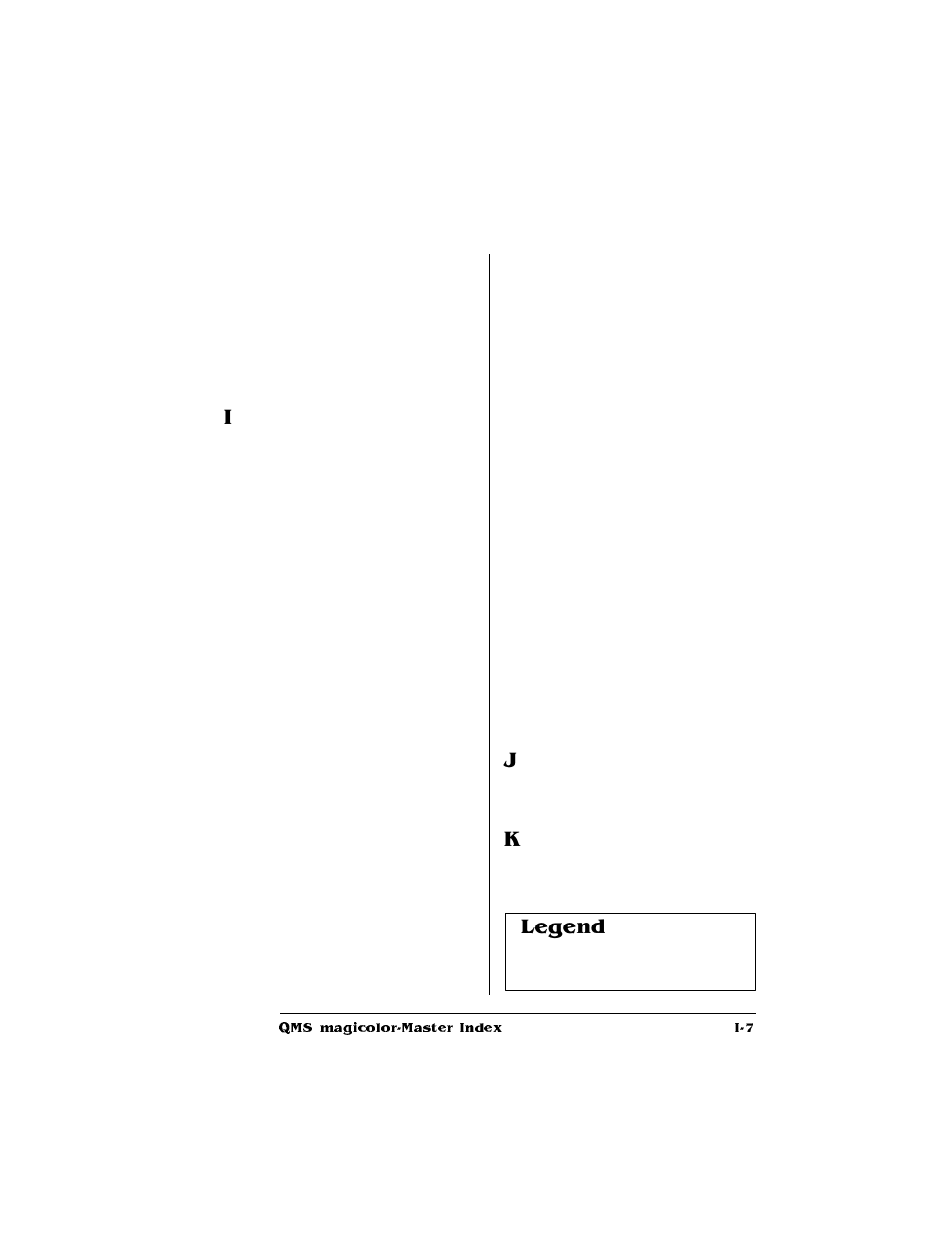 Legend | Konica Minolta QMS magicolor CX Reference User Manual | Page 193 / 202