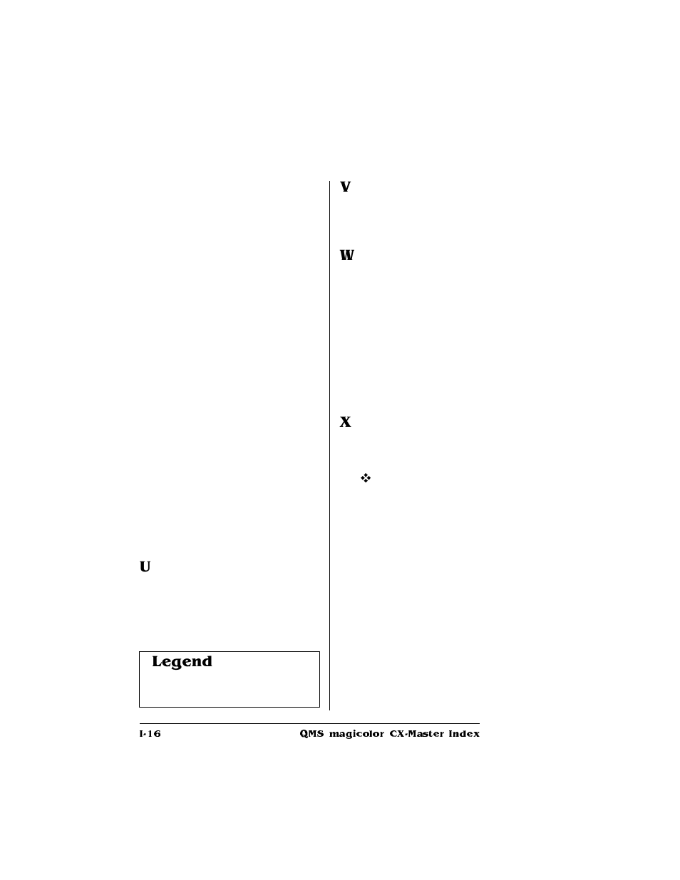 Legend | Konica Minolta QMS magicolor CX Reference User Manual | Page 202 / 202