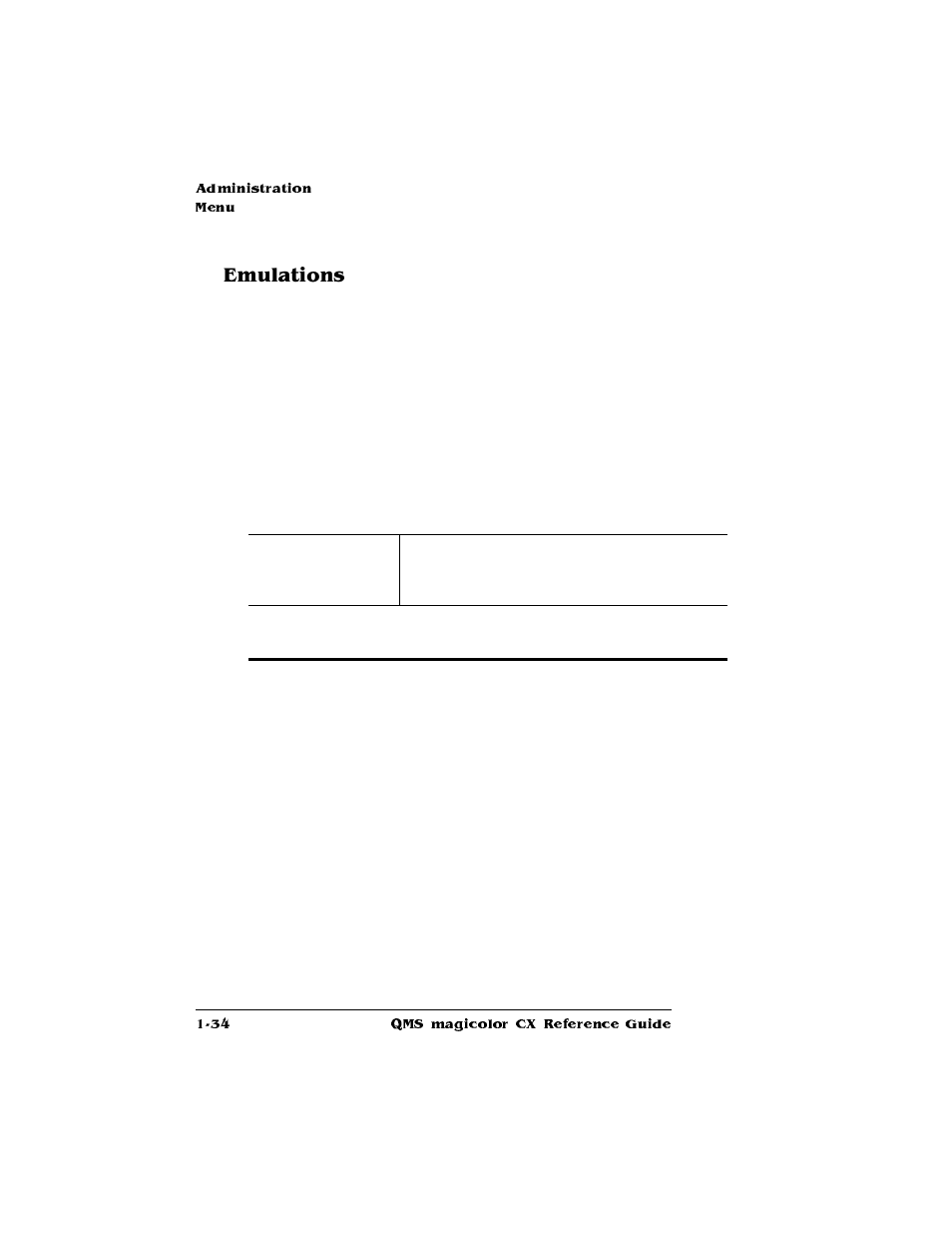 Emulations | Konica Minolta QMS magicolor CX Reference User Manual | Page 42 / 202