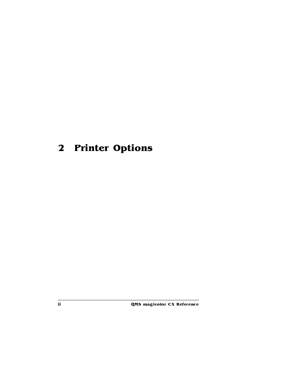 Administration menu, Communications, Emulations | Printer start-up options, Memory, Printer engine features, Miscellaneous, Disk operations, Printer options, Available options and accessories | Konica Minolta QMS magicolor CX Reference User Manual | Page 6 / 202