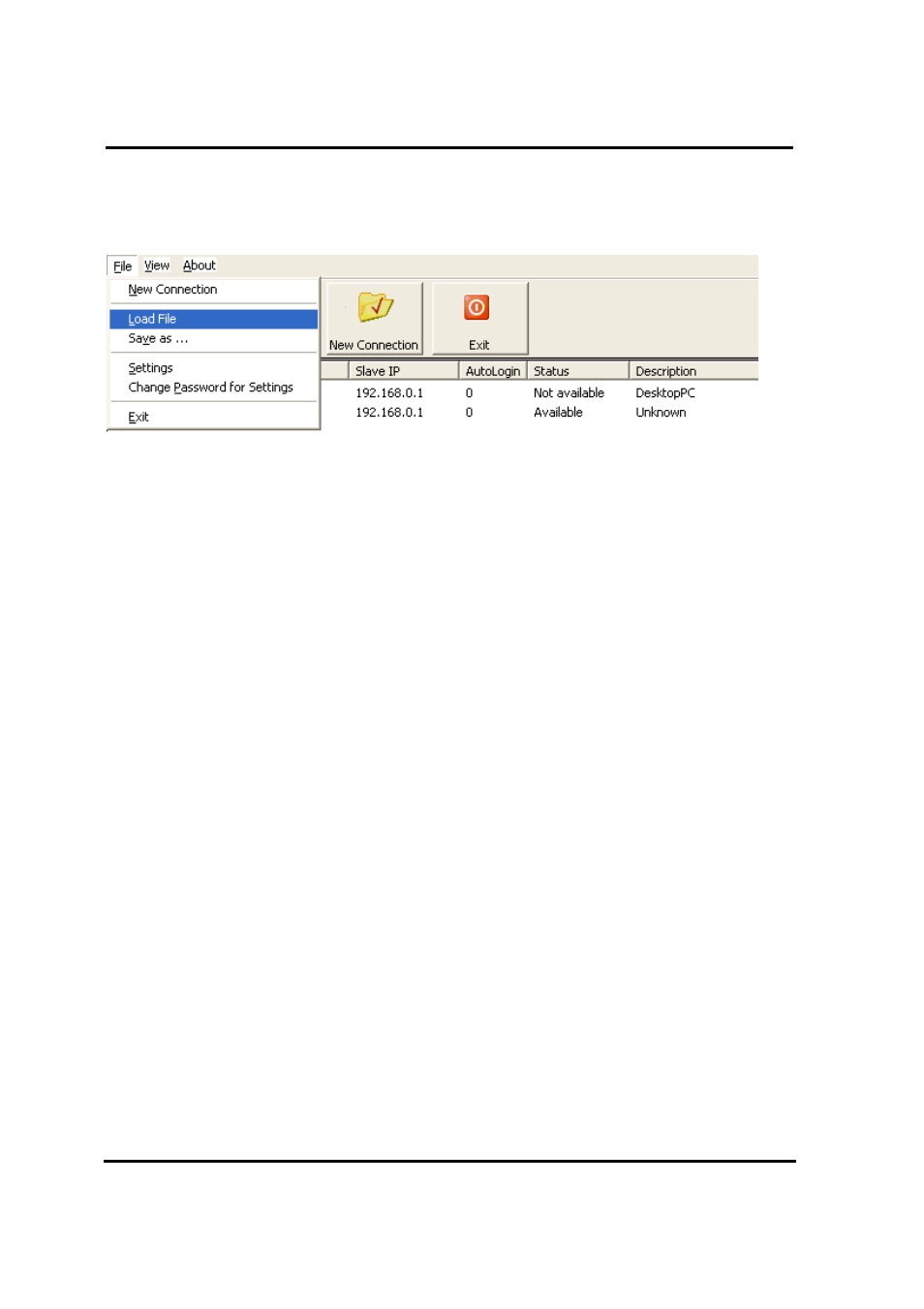 Load file, Save as | ADS-TEC Net Cap User Manual | Page 61 / 80