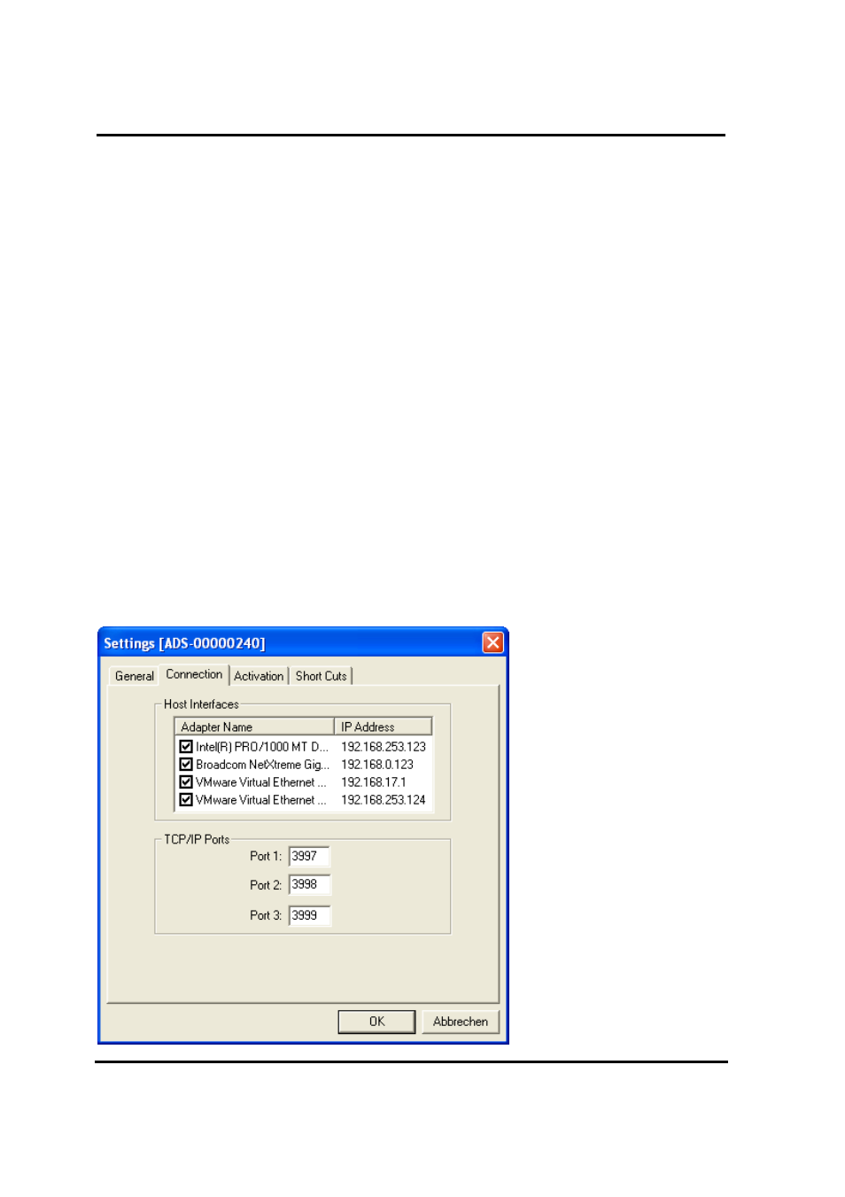 Settings – connection | ADS-TEC Net Cap User Manual | Page 64 / 80