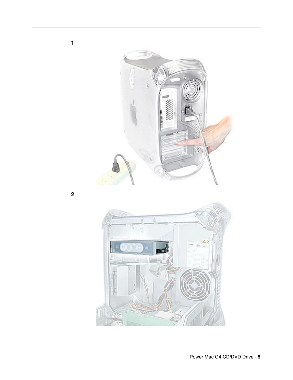 Apple Power Mac G4 / Macintosh Server G4  CD/DVD Drive User Manual | Page 5 / 8