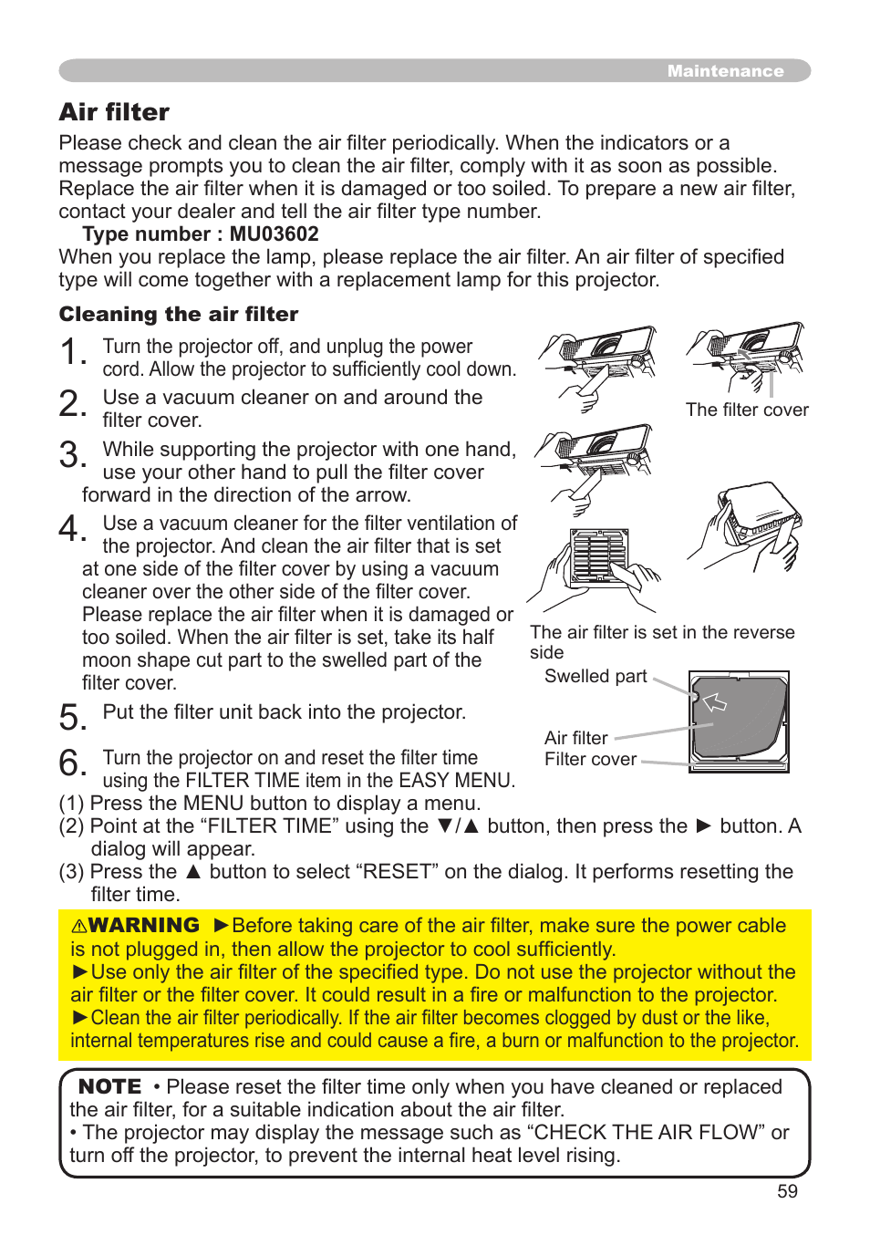 Hitachi CPX1 User Manual | Page 59 / 66