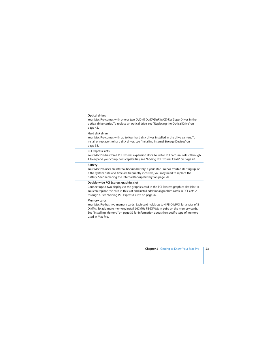 Apple Mac Pro Computer User Manual | Page 23 / 92