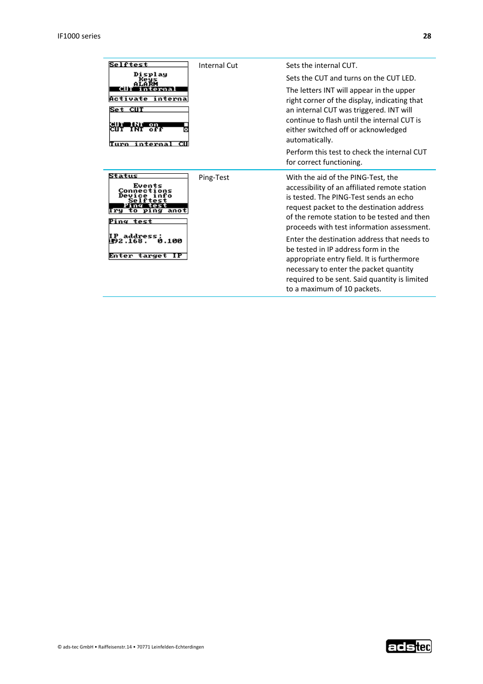 ADS-TEC IF1000 User Manual | Page 29 / 46