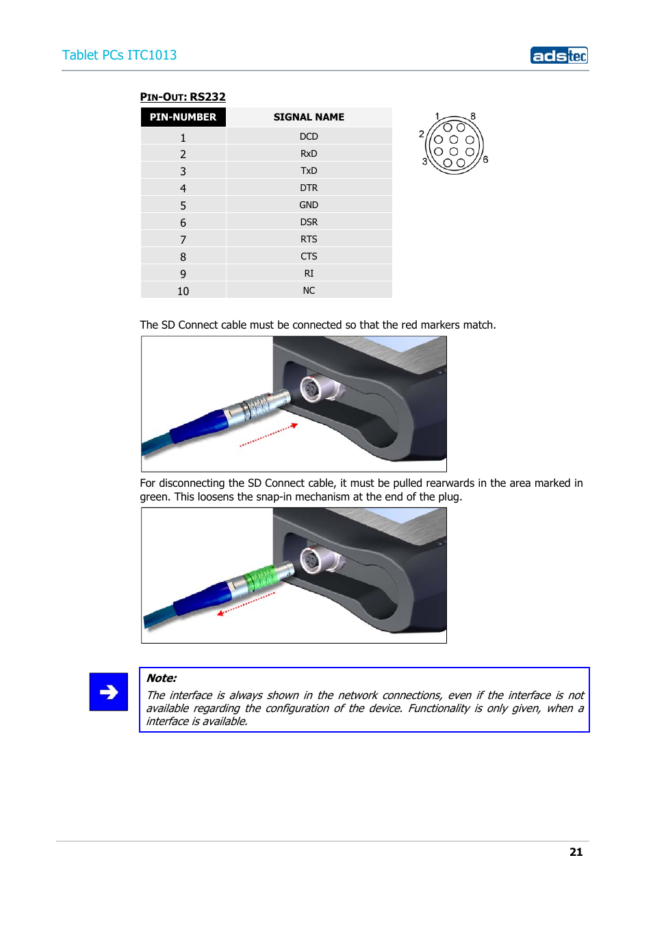 Tablet pcs itc1013 | ADS-TEC ITC1013 User Manual | Page 21 / 69