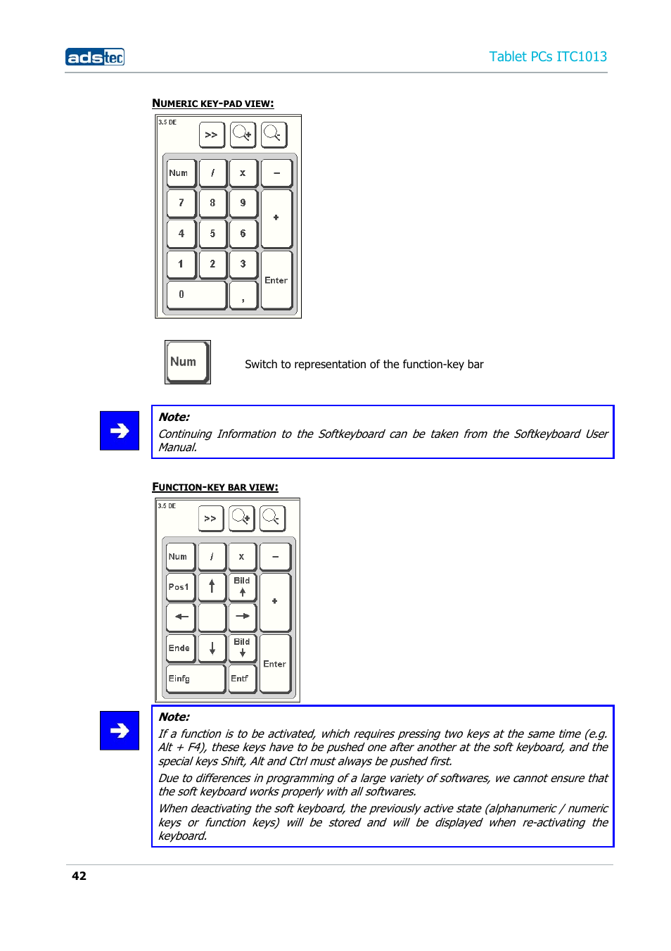 Tablet pcs itc1013 | ADS-TEC ITC1013 User Manual | Page 42 / 69