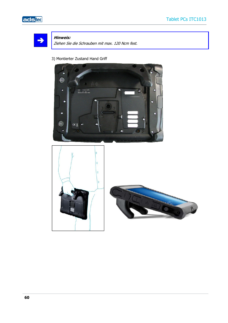 Tablet pcs itc1013 | ADS-TEC ITC1013 User Manual | Page 60 / 69