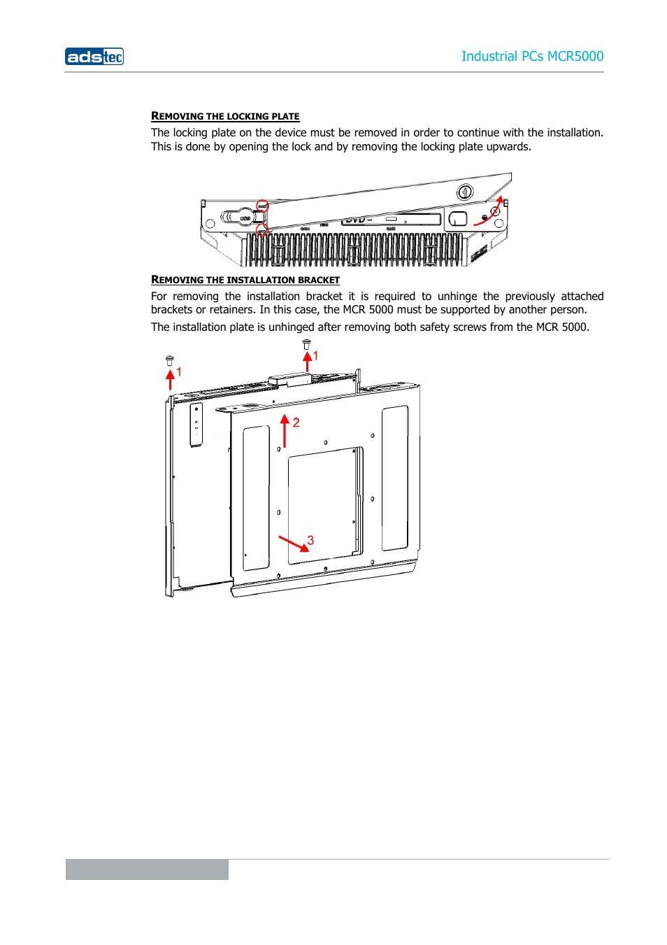 Industrial pcs mcr5000 | ADS-TEC MCR5000 User Manual | Page 16 / 40
