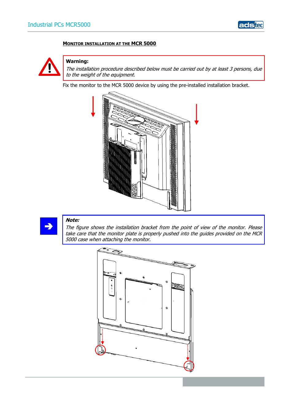 Industrial pcs mcr5000 | ADS-TEC MCR5000 User Manual | Page 19 / 40