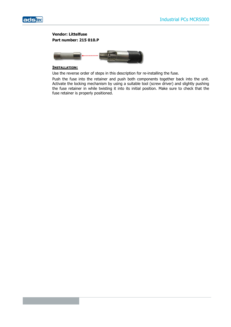 Industrial pcs mcr5000 | ADS-TEC MCR5000 User Manual | Page 40 / 40